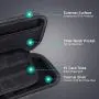 External Hard Drive Case - GLCON Shockproof EVA Travel Carrying Case Zipper Pouch - High Protection Electronic Storage Bag for Power Bank Cell Phone Charger USB Charging Cable Battery (Dark Grey)