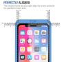 TETHYS Glass Screen Protector Designed for iPhone 11 Pro/iPhone Xs [Edge to Edge Coverage] Full Protection Durable Tempered Glass Compatible iPhone X/XS/11 Pro [Guidance Frame Include] - Pack of 3