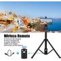 Selfie Stick Tripod, Eocean 54 Extendable Selfie Stick with Phone Tripod Stand & Wireless Remote for iPhone SE 11 Pro Max X 8 7 6 Galaxy Note 9 Android, Perfect for Live Stream/Vlog, Lightweight