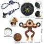 Puppy Starter Kit,12 Piece Dog Supplies Assortments,Set includes:Dog toys | Dog Bed Blankets | Puppy Training Supplies | Dog Grooming Tool | Dog Leashes Accessories | Feeding & Watering Supplies