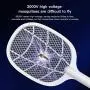 Indoor Electric Bug Zapper Racket,Mosquito Fly Killer Zapper,Mosquitoes Lamp & Racket 2 in 1,USB Rechargeable Electric Fly Swatter for Home and Outdoor Powerful Grid 3-Layer Mesh Indoor Electric Bug Zapper Racket,Mosquito Fly Killer Zapper,Mosquitoes Lamp & Racket 2 in 1,USB Rechargeable Electric Fly Swatter for Home and Outdoor Powerful Grid 3-Layer Mesh