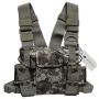 Lewong Universal Hands Free Chest Harness Bag Holster for Two Way Radio (Rescue Essentials) (Camouflage)