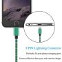 iPhone Charger Cord 4Pack iPhone Charger Cable MFi Certified Lightning Cable Fast iPhone Charging Cord Nylon Braided iPhone Charging Cable Compatible with Phone 11 Pro max/XR max/8/7/6/6s/SE 2020,iPad