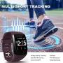 LEKOO Fitness Tracker - Activity Tracker with Step Counter - Waterproof SmartWatch with Heart Rate Monitor - Fit Watch Sleep Monitor Step Counter for Android & iPhone