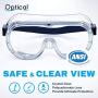 Optical Care Medical Safety Goggles, Eye Protection Eye Shield, Protective Goggles, Anti Fog Goggles Medical Eye Protection Medical, Googles Safety Lab Goggles, Nurses Face Protection, Science Goggles for Schools, Teachers and Classrooms