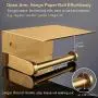 APLusee Toilet Paper Holder with Phone Shelf Brushed Gold, SUS 304 Stainless Steel Contemporary Tissue Roll Organizer Phone Storage Bathroom Accessories APLusee Toilet Paper Holder with Phone Shelf Brushed Gold, SUS 304 Stainless Steel Contemporary Tissue Roll Organizer Phone Storage Bathroom Accessories