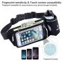 FREETOO Hydration Belt with 10oz BPA-Free Bottles Leak-Proof, Adjustable Running Fuel Belt, W/Touchscreen Zipper Pockets Water Resistant Bounce Free, Fits iPhone 6-8Plus &5.5 Smartphones