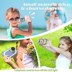 Kids Digital Camera,Koolertron Upgraded 15MP 4K Compact Starter Camera Mini Video Player Recorder & 200X Magnifier Digital Microscope 32GB TF Card for Children 3-10 Years Old Boys Girls