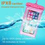 Floatable Waterproof Phone Pouch, Cambond Water Proof Cell Phone Case for iPhone 11/Xs Max/XR/X/8/8P/7 Galaxy up to 6.5", Lanyard Dry Bag Waterproof Case for Snorkeling Beach Kayaking Travel, 2 Pack