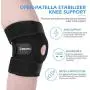 DISUPPO Knee Brace for Women Men, Knee Support Open-Patella Stabilizer Anti Slip with Spring Breathable for Running Crossfit Weight Lifting Football Basketball
