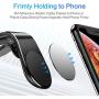 TT&C Magnetic Cell Phone Car Mount, Universal Air Vent Phone Holder Fits iPhone 11, XR, X, 8, 7S, 6Plus, Samsung Galaxy & Other Smartphones (Black & Silver)