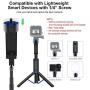 ATUMTEK Bluetooth Selfie Stick Tripod with Screw Mount, Extendable 4 in 1 Aluminium Selfie Stick with Wireless Remote for iPhone 11/X/XS/8/7 Plus, Samsung, GoPro, Osmo Action, Selfie Light and More