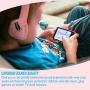 SVYHUOK Pink PS4 Xbox Gaming Headset for Kids GIFS, Light Foldable On-Ear Headphone Eadphones with Detachable Mic for Telephone Chat, PC, PS4, New Xbox One Controller, Cellphones