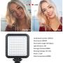 ELIVERN LED Camera Light, 49 Led Video Light, Dimmable Portable Camera Light Panel for Mobile Phones,Canon,Nikon,Sony and Other DLSR Cameras