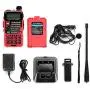 BaoFeng UV-5R Plus Qualette Two way Radio (Flame Red)