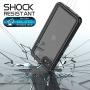 Temdan iPhone SE 2020 Case iPhone 8 Case iPhone 7 Case Waterproof,Clear Sound Quality Built-in Screen Protector Heavy Duty IP68 Waterproof Shockproof case for iPhone SE (2020)/8/7 4.7 inch (Black)