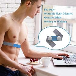 Heart Monitor Chest Strap, Wearable Heart Monitoring Device, Bluetooth Wireless with iOS & Android APP, 30s-15mins Recording Length, Personal Portable Heart Health Tracker for Fitness Home Use DuoEK