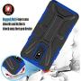 HNHYGETE Designed for LG STYLO 5 Plus(2019) Case,LG Stylo 5 Cell Phone Case,Dual Layer Heavy Duty Non Slip Shockproof Bumper Rugged Protective Cover (Blue)
