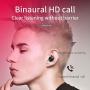 Bluetooth Headphones, XINBAOHONG Wireless Mini Sports Earphones in Ear Headset Built-in Microphone and Noise Canceling Sweat Proof Earbuds with Charging Case for Most Smartphone