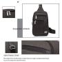 SEPTWOLVES Sling Casual Daypack,Lightweight Waterproof Chest Bag for Men Women Boys