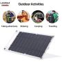 Lixada Solar Panel Charger USB Port Portable High Power Paper Shaped Monocrystalline Silicon for Cell Phone Camping