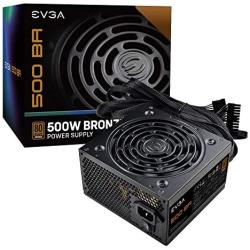 EVGA 500 BA, 80+ Bronze 500W, 3 Year Warranty, Power Supply 100-BA-0500-K1