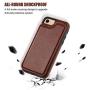 OT ONETOP iPhone 8 Wallet Case with Card Holder, iPhone 7 Case iPhone SE(2020) Wallet Premium PU Leather Kickstand Card Slots,Double Magnetic Clasp and Durable Shockproof Cover 4.7 Inch(Brown)