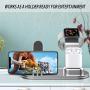 OLEBR Charging Stand Compatible with iWatch 5 and 4 Watch Charging Stand for AirPods, iWatch Series 5/4/3/2/1,iPhone 11/11 Pro/11 Pro Max/Xs/X Max/XR/X/8/8Plus/7/7 Plus /6S /6S Plus/iPad-Silver