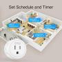 Smart Plug Works with Alexa and Google Home, Gosund WiFi Outlet Mini Socket Remote Control with Timer Function, Only Supports 2.4GHz Network, No Hub Required, ETL FCC Listed(4 Pack)