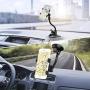 Car Phone Mount Windshield, Long Arm Clamp iVoler Universal Dashboard with Double Clip Strong Suction Cup Cell Phone Holder Compatible iPhone 11 Pro XS Max X 7 8 6 Plus Galaxy S9 S8 S7 Note 9 10