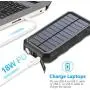 Hiluckey Solar Charger 26800mAh Power Bank PD 18W Portable Charger with USB C Port External Battery with LED Flashlight for Smartphones, Tablets, Laptops and More Hiluckey Solar Charger 26800mAh Power Bank PD 18W Portable Charger with USB C Port External Battery with LED Flashlight for Smartphones, Tablets, Laptops and More