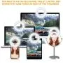 Selfie Ring Light, 3 Lighting Modes Rechargeable Clip on Selfie Fill Light, Cell Phone Lights with 40 LED Beads, Selfie Ring(White)
