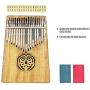 ammoon Kalimba 17 key Thumb Piano Solid Wood Finger Piano with Carry Bag Tuning Hammer AKP-17L