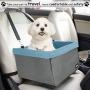 JESPET Dog Booster Seats for Cars, Portable Dog Car Seat Travel Carrier with Seat Belt for 24lbs Pets