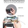 Phone Controller with 4000mAh Power Bank Cooling Fan, YOBWIN Mobile Controller Phone Game Mobile Trigger Joystick L1R1 Gamepad Grip Remote for 4-6.5 Inch Android iOS
