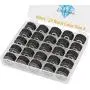 Simthread Size A Prewound Bobbin Thread with Storage Plastic Box Bundle | White+Black Colors & 25pcs White Color Simthread Size A Prewound Bobbin Thread with Storage Plastic Box Bundle | White+Black Colors & 25pcs White Color