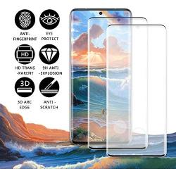LETANG Screen Protector Compatible with Samsung Galaxy S20 (S20 5G, 6.2 inch Display)(2 Pack)(Case Friendly) Tempered Glass HD Anti-Bubble Clear Film (Works with Fingerprint ID)