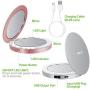 Cellet Compact LED Light 1x/3x Magnified Mirrors, with 3000mAh Power Bank, 1Amp USB Port, Compatible with Apple iPhone 11/ Pro/Pro Max Xr/Xs/Xs Max/X/8/8Plus/7/7+/6 Samsung Galaxy Note 10/9/8/5/S9/S8