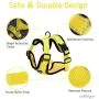 rabbitgoo Cat Harness and Leash for Walking, Escape Proof Soft Adjustable Vest Harnesses for Medium Large Cats, Easy Control Breathable Pet Safety Jacket with Reflective Strips & 1 Metal Leash Ring