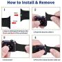 Idon 3-Pack Sport Band Compatible for Apple Watch Band 38MM 40MM 42MM 44MM, Soft Silicone Sport Bands Replacement Strap Compatible with Apple Watch Series 5 iWatch Series 4/3/2/1 All Models