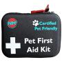 Pet First Aid Kit for Dogs & Cats | 45 Piece First Aid Bag for Pets, Animals | Perfect for Travel Emergencies with Pet First Aid Guide Book and Instructions | Certified Pet Friendly