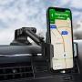 Car Phone Mount, Dashboard Car Phone Holder, Washable Strong Sticky Gel Pad with One-Touch Design Compatible iPhone 11 pro,11 pro max,X,XS,XR,8,7,6 Plus,Galaxy S7,8,9,10,Google Nexus