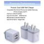 USB Wall Charger,Charging Adapter 3-Pack 2.1A Dual Port USB Wall Charging Plug Block Head Box Travel Charger Cubes Replacement iPhone 11 Pro Max XS XR X 8 7 6 Plus,iPad,iPod,Samsung,LG,Android Phone