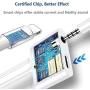 [Apple MFi Certified] Lightning to Headphone Jack Adapter, 2 in 1 iPhone Dongle Charger and 3.5mm Earphone Audio Aux Splitter Connector, Compatible with iPhone 11/11 Pro/XS/XR/X/8/7/6, iPad