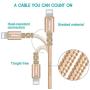 iPhone Charger,Hiway Nylon Braided Lightning Cable USB 3PACK 6FT Fast Charging High Speed Data Sync Cord Compatible with iPhone 8/8 Plus/7/7 Plus/6/6s/6 plus/6s Plus/ 5s/5c,iPad, iPod and More