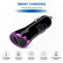 AndHot Dual USB Type C Car Charger Charging Block Wall Plug with 6ft USB C Fast Charging Cable Replacement for Samsung Note 10 S10 A50, LG Stylo 5 4 V50 G8 G7 ThinQ Q7, Moto G8 G7 G6 Z4, OnePlus 7 6T