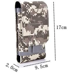 Tactical MOLLE Smartphone Holster, Universal Army Mobile Phone Belt Pouch EDC Security Pack Carry Accessory Kit Blowout Pouch Belt Loops Waist Bag Case for iPhone 6/6s 6plus Samsung Galaxy S7 S6 Edge