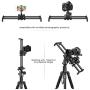 Zecti Camera Slider, Adjustable Carbon Fiber Camera Dolly Track Slider Video Stabilizer Rail for Camera DSLR Video Movie Photography Camcorder Stabili (15.7” Carbon Fiber Camera Slider Dolly Track)