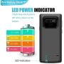 LOYTAL Battery Case for Samsung Galaxy Note 9, 5000mAh Rechargeable Battery Charging/Charger Case with S-Pen Hole, Adds 90% Extra Juice, Charges 2 Devices Simultaneously