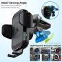 [2020 Upgraded Version] ZeeHoo Wireless Car Charger,15W Qi Fast Charging Auto-Clamping Car Mount,Windshield Dash Air Vent Phone Holder Compatible with iPhone 11 Pro Max,Samsung Note 10 (Black)